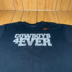 Nike Cowboys 4Ever T Shirt Black Orange Swoosh Cowboy Graphic Tee XL